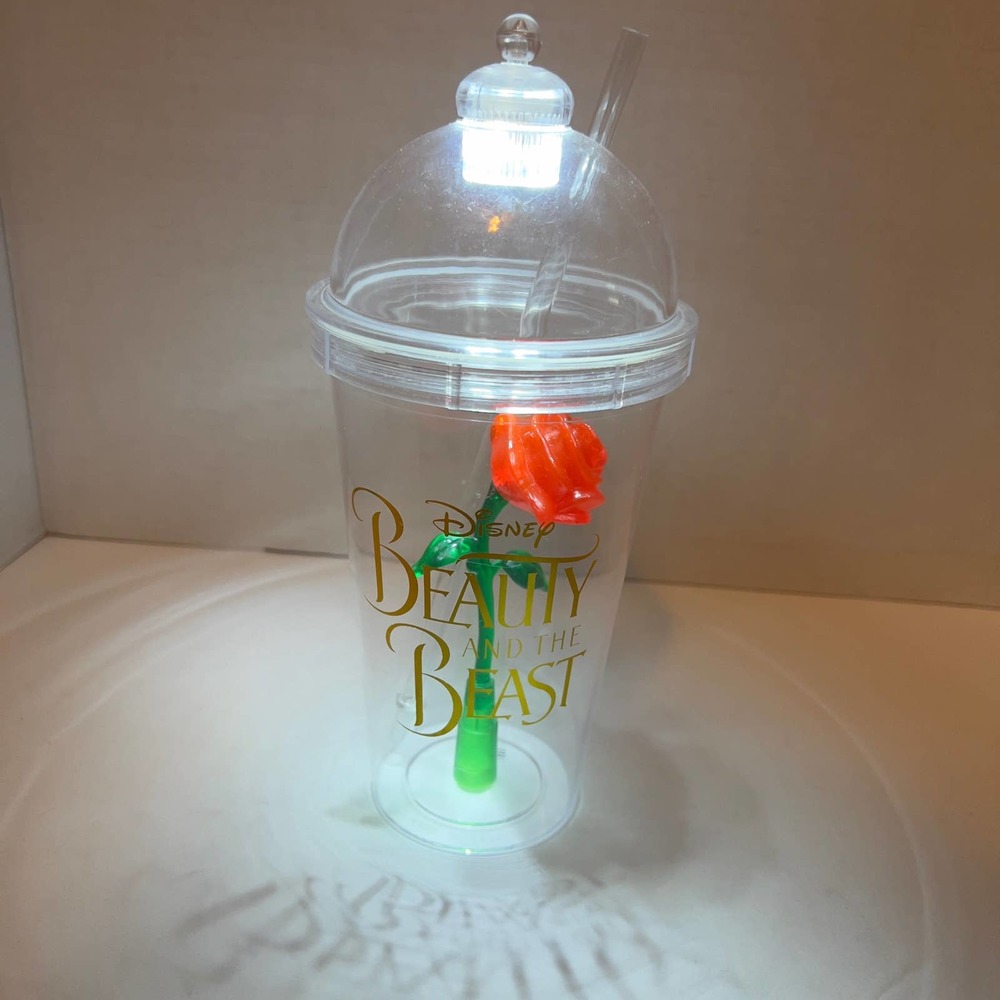 Disney Beauty and the Beast Light Up Rose Cup/Tumblr - Picture 6 of 6